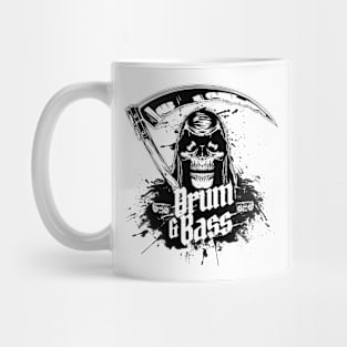 DRUM AND BASS  - DNB Halloween Grim Reaper (black) Mug